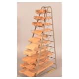 Antiq. Country Store Counter Wire Paper Bag Holder