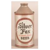 12 oz. Cone Top Silver Fox IRTP Beer Can.