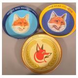 Three Fox Head "400" Brewery Trays.