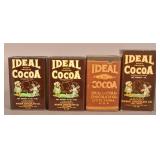 Collection of Ideal 1 lb. Cocoa Tins.
