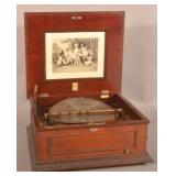 Victorian Imperial Symphonion 15" Disc Music Box.