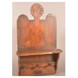 Dated 1779 Carved Lollipop Peg Rack.