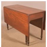 Mahogany 19th C. Drop-Leaf Table.