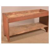 Early New England Primitive Painted Dry Sink.