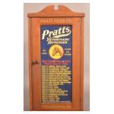 Antique Pratts Veterinary Tin Front Cabinet.