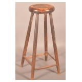 Antique Country Primitive Stool.