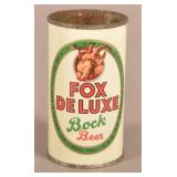 Rare Fox De Luxe Bock Beer Can.