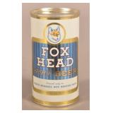 Flat Top Fox Head 400 Beer Can.