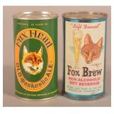 Fox Brew & Fox Head Old Waukesha Cans.