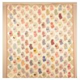 Unusual Vintage Kitty Cat Friendship Quilt.