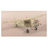 Wood Folk Art Model Airplane "Spirit of Aviation".