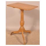 Sheraton Mustard-Painted PA Candle Stand.