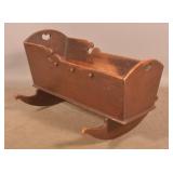 Early 19th C. PA Comb-Painted Cradle.