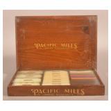 Antique Pacific Mills Cotton Clothing Store Displa