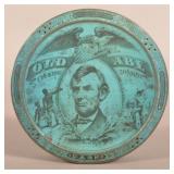 Great "Old Abe" Chewing Tobacco Tin in Blue.