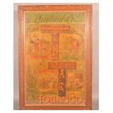 Great Framed P. Lorillard Climax Tobacco Sign.