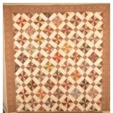 Antique Block Pattern Pennsylvania Quilt.