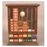 Lily Sewing Thread Double-Sided Counter Display.