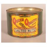 Excellent Queen Quality 5 lb. Peanut Tin.