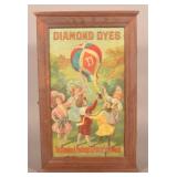 Diamond Dyes Children w/ Balloon Store Cabinet.