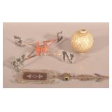Antique Weathervane Directionals & Glass Ball.