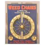 Weed Chains Service Station Gas Pricer Sign.