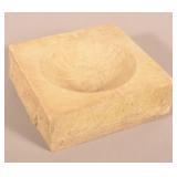 Chiseled Sandstone Bird Bath.