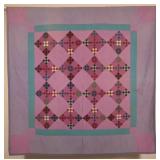 Lancaster County, PA 9-Patch Antique Quilt.