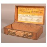 D. M. Ferry Seed Display Box & Bags Incl. Pumpkin.