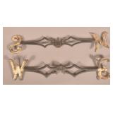 Antique Iron & Brass Weathervane Directionals.