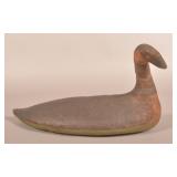 Contemporary Oil Cloth Goose Decoy.