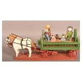 Large Folk Art Signed & Dated Luke Gottshall Wagon