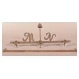 Two Wrought Iron Fireplace Utensil Racks.