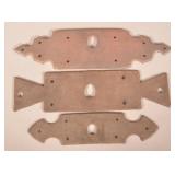 Three Conestoga Wagon Bolster Wear Plates.