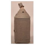 Large Revere-Style Punched-Tin Barn Lantern.