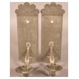 Pair Tin Jerry Martin Wall Sconces.