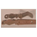 Two Conestoga Wagon Double-Tree Hasps.