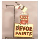Impressive Large DSP Devoe Paint Flange Sign.