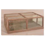 19th C. Country Store Wood & Glass Display Case.
