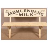 Excellent Muhlenberg Dairy Milk Advertising Bench.