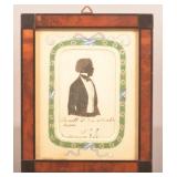 Wonderful German Matted & Framed Silhouette.