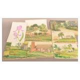 Lancaster County, PA Watercolors by Esther Lewis.