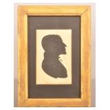 19th C. Silhouette of Gentleman In Original Frame.