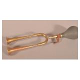 Antique Brass Double Automobile Horn.