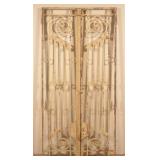 Nice Pair Tall Cast Iron 19th C. Door Gates.