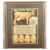 Large Size International Stock Food Poster Sign.