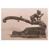 Cast Iron Figural Tobacco Cutter "Punch".
