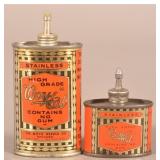 Two Lead Top "Boye Oil" Handy Oilers.