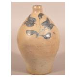 Tulip Freehand-Decorated Bulbous Jug.