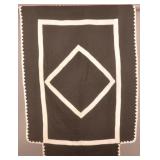 Unusual Black & White Ohio Amish Quilt.